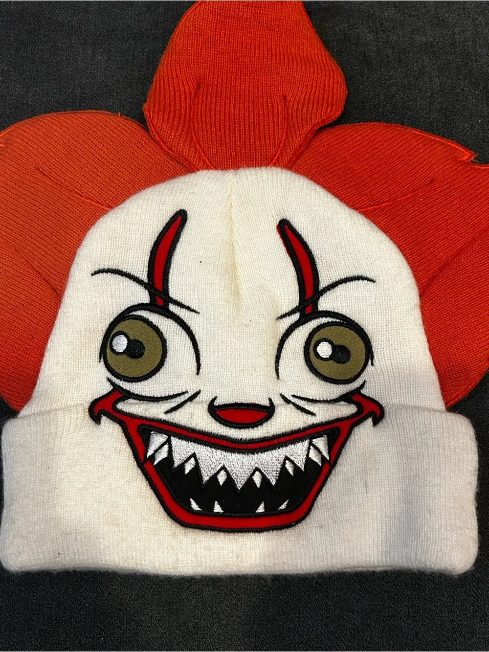 Kids Pennywise IT Character Halloween Scary Movie Knit Beanie Hat OS
